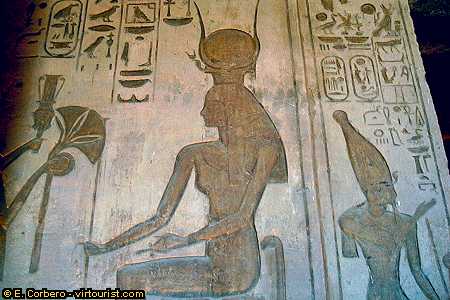 Abu Simbel, Hathor Temple, Hathor relief