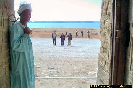 Abu Simbel, Hathor Temple, way out