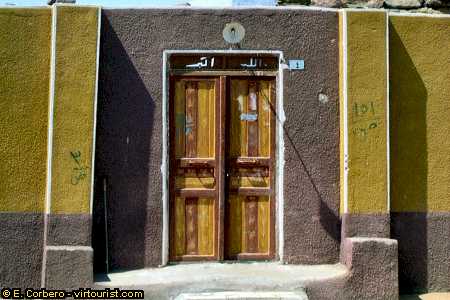 aswan, nubian door