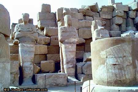 luxor, Karnak Temple, statues