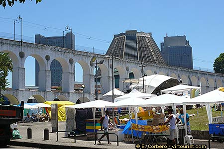 34/50.- Rio de Janeiro, Arcos da Lapa and Cathedral