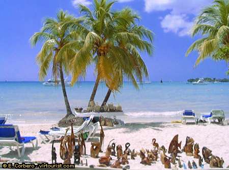 Negril, Long Bay Beach, souvenirs