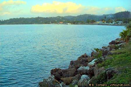 Port Antonio, Downtown, bay
