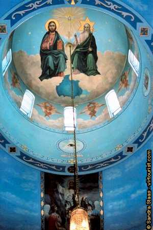 Pittsburgh, St. Gregory's, ceiling interior