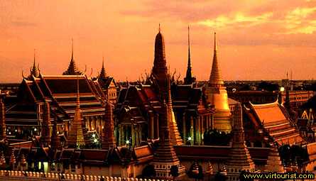 Bangkok, Grand Palace/dusk