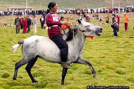 Litang Horse Festival, the race