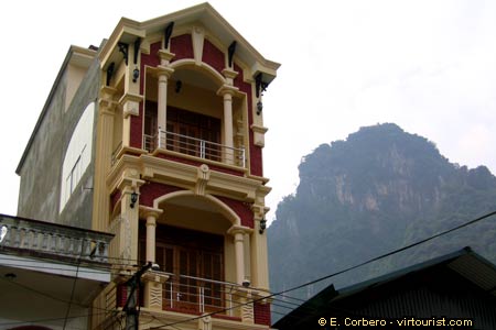 Northeast Vietnam, house detail