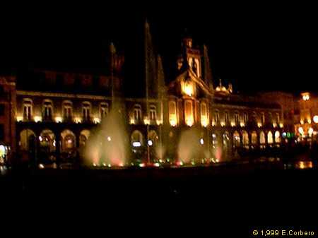 Braga, Arcada Fountain by Night