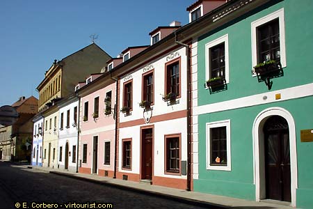 Ceske Budejovice, colorful houses