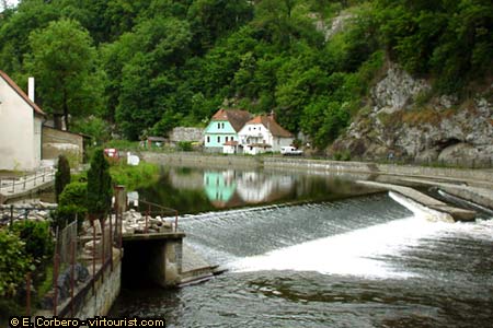 Cesky Krumlov, the River Vltava