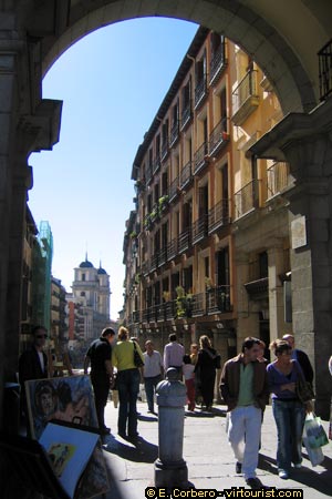 Madrid, Plaza Mayor, Puerta Cerrada
