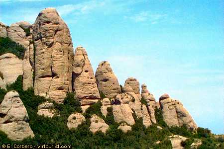 Montserrat, Sant Jeroni, rocks