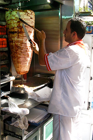 38.- Damascus, shawarma shop